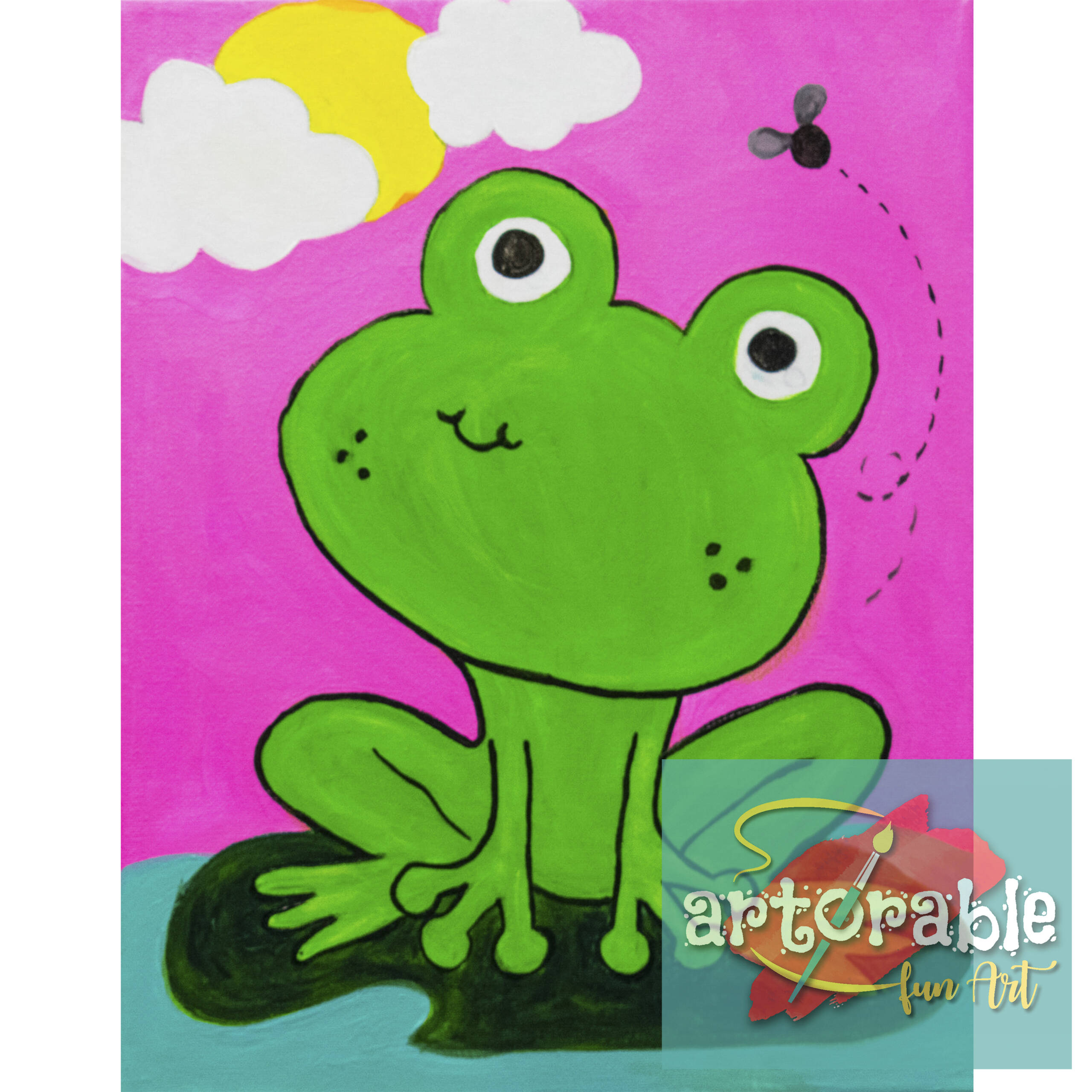 Thinking Frog Artorable Fun Art
